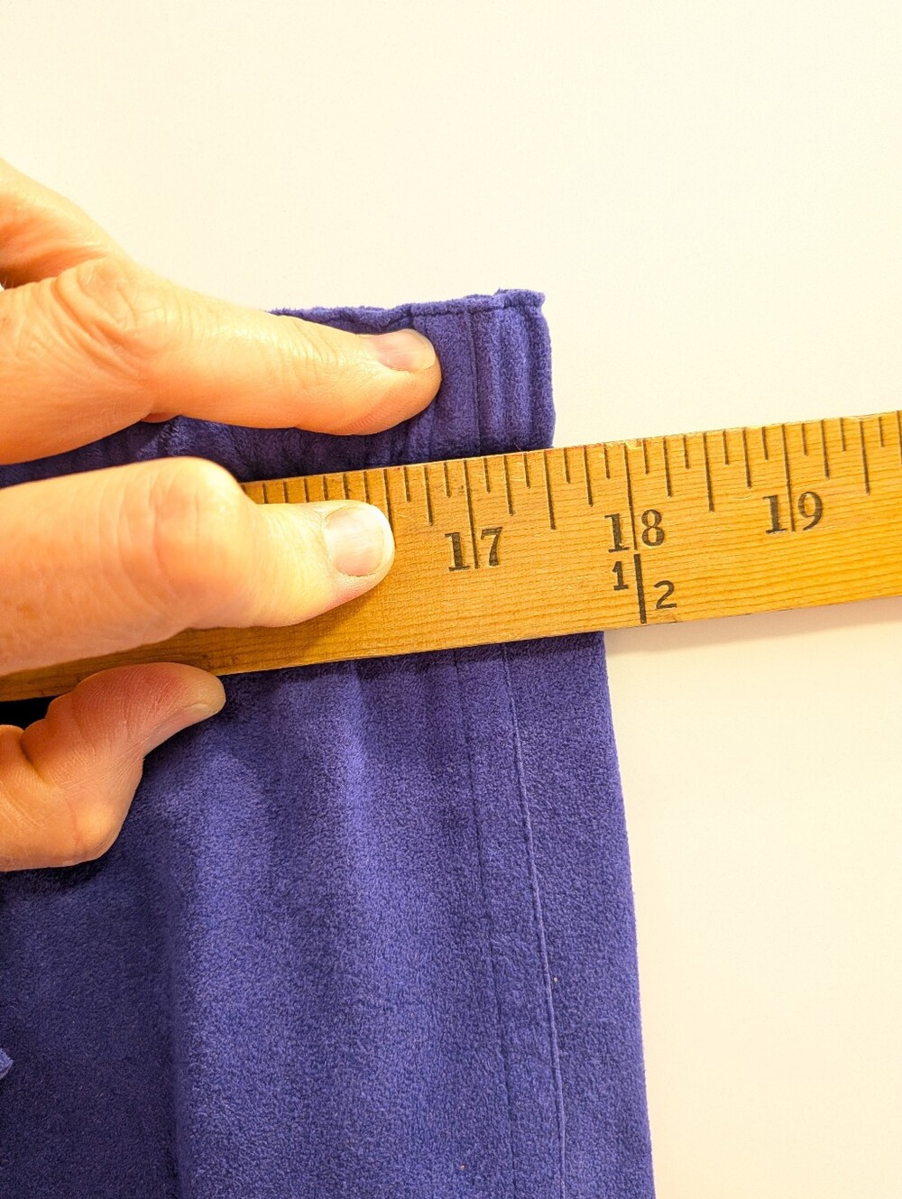 Vintage Blue Purple Tie-Waist Women’s Skirt - Picture 8 of 10